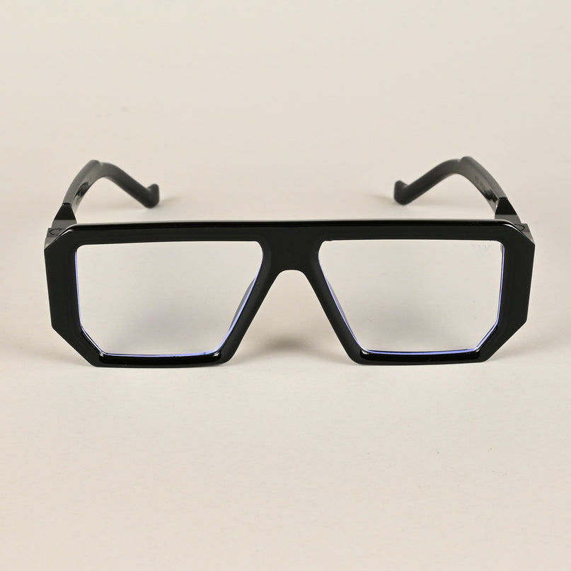 Voyage Black Wayfarer Eyeglasses for Men & Women - MG4196
