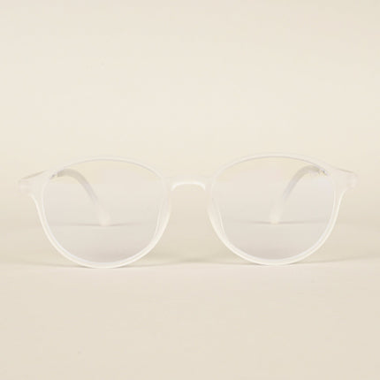 Voyage Air Transparent Round Eyeglasses for Men & Women - MG4378-C5