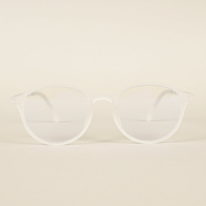 Voyage Air Transparent Round Eyeglasses for Men & Women - MG4378-C5