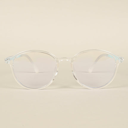 Voyage Air Transparent Round Eyeglasses for Men & Women - MG4380-C3