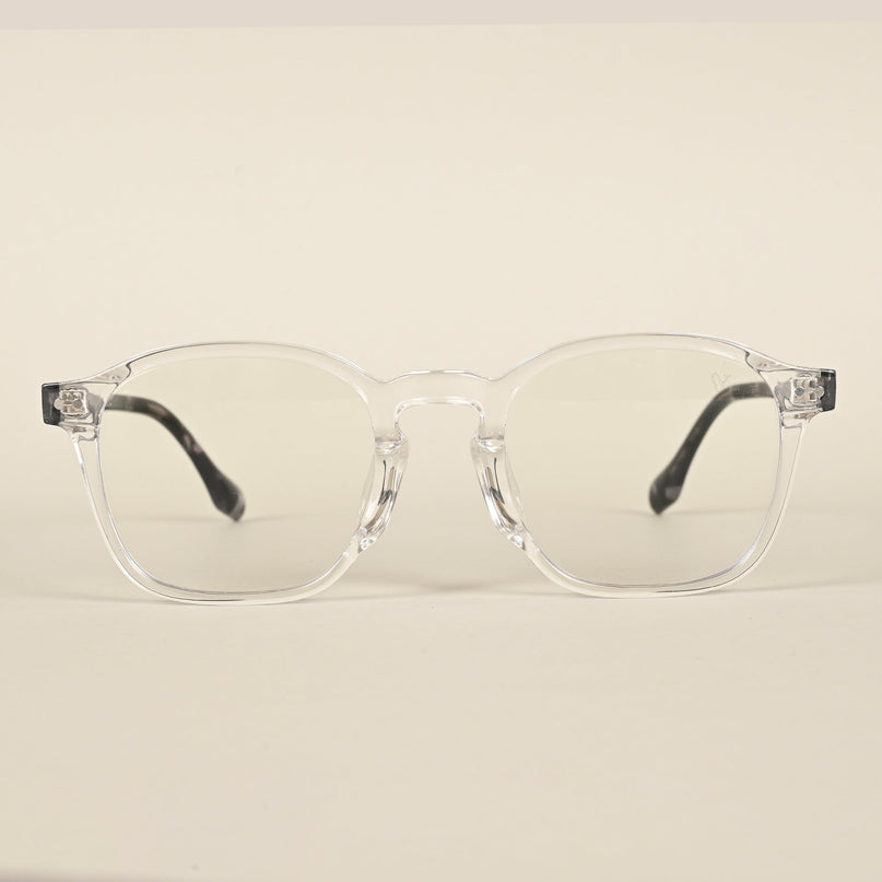 Voyage Transparent Wayfarer Eyeglasses for Men & Women - MG4399-C1
