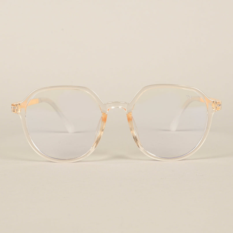 Voyage Air Nude Round Eyeglasses for Men & Women - MG4390-C3
