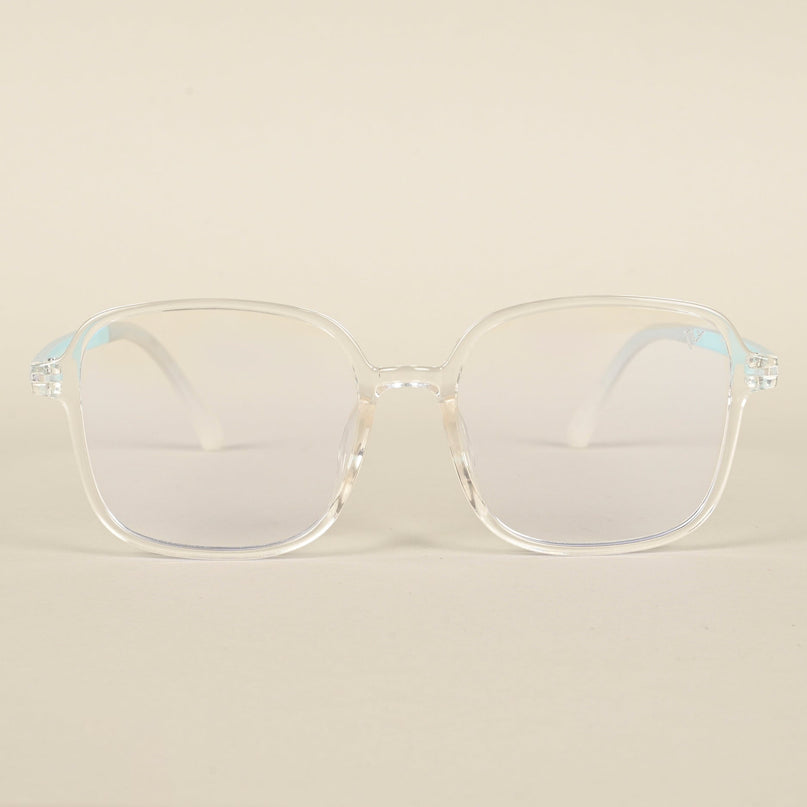 Voyage Air Transparent Square Eyeglasses for Men & Women - MG4386-C4
