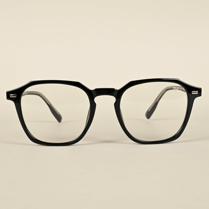 Voyage Black Wayfarer Eyeglasses for Men & Women - MG4398-C1
