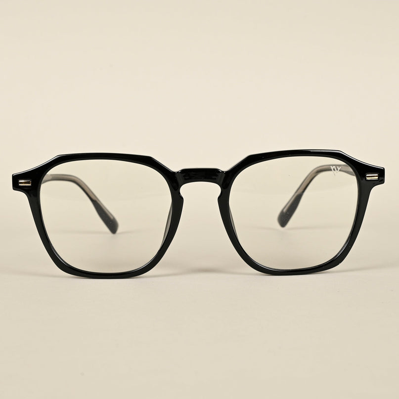 Voyage Black Wayfarer Eyeglasses for Men & Women - MG4398-C1