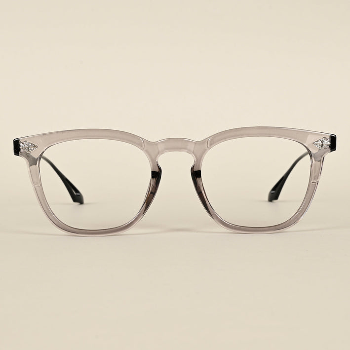 Voyage Grey Wayfarer Eyeglasses for Men & Women - MG4396-C3
