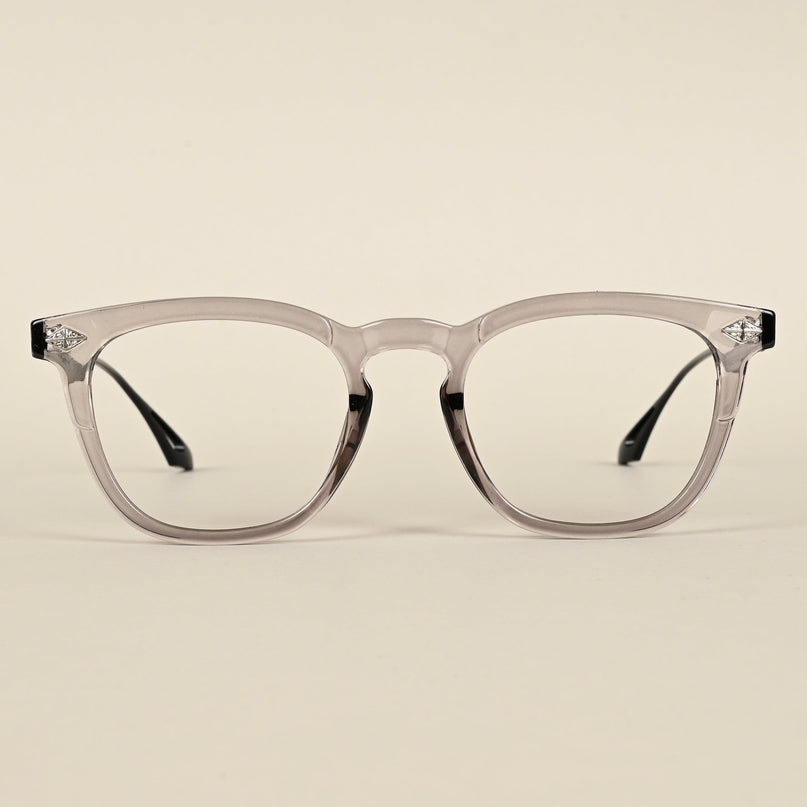 Voyage Grey Wayfarer Eyeglasses for Men & Women - MG4396-C3