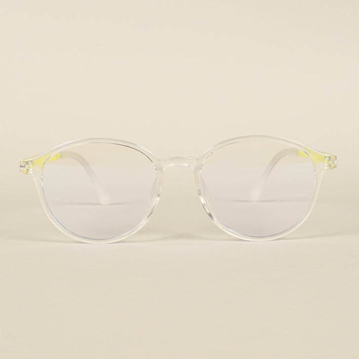 Voyage Air Transparent Round Eyeglasses for Men & Women - MG4381-C4