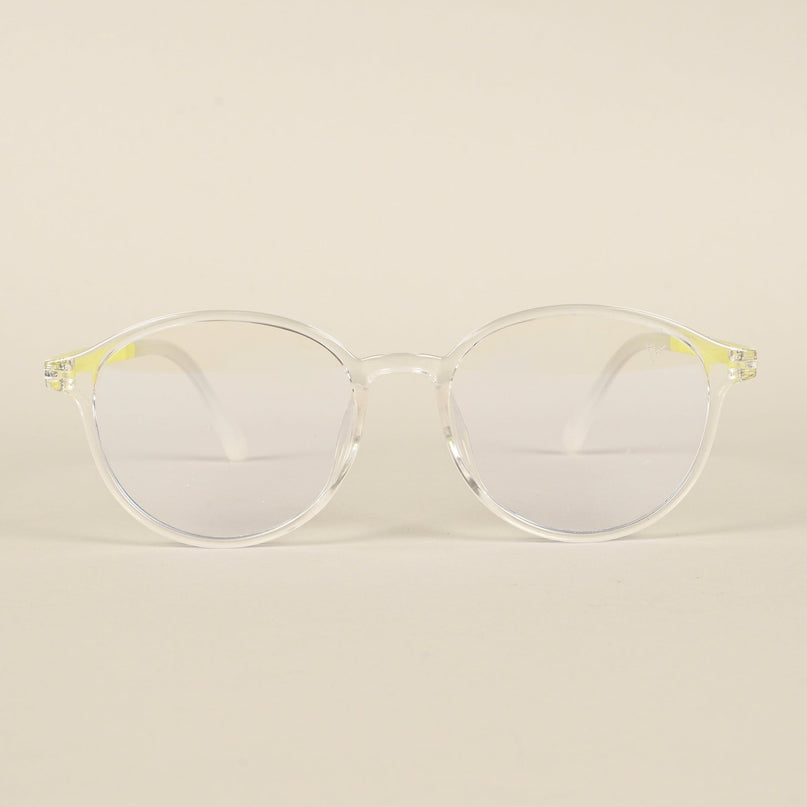Voyage Air Transparent Round Eyeglasses for Men & Women - MG4381-C4