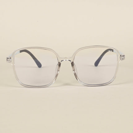 Voyage Air Grey Square Eyeglasses for Men & Women - MG4383-C5