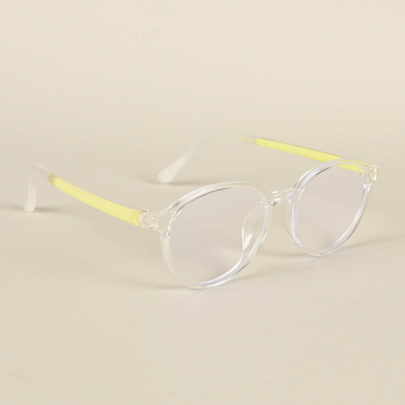 Voyage Air Transparent Round Eyeglasses for Men & Women - MG4381-C4