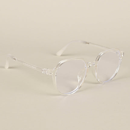 Voyage Air Transparent Round Eyeglasses for Men & Women - MG4389-C2