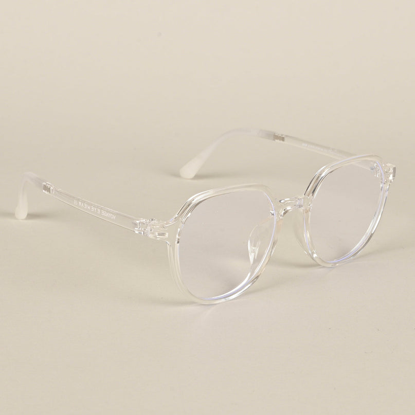 Voyage Air Transparent Round Eyeglasses for Men & Women - MG4389-C2