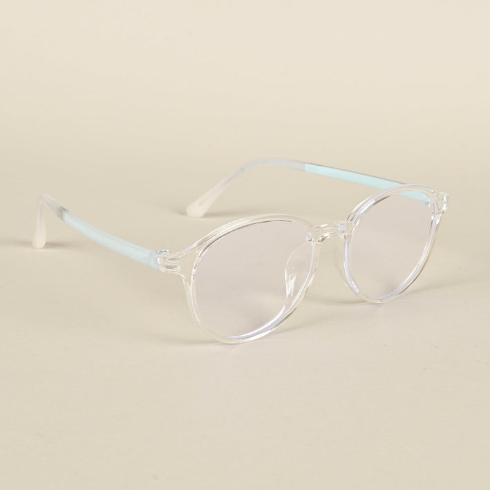 Voyage Air Transparent Round Eyeglasses for Men & Women - MG4380-C3