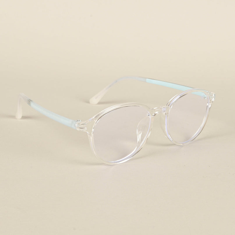 Voyage Air Transparent Round Eyeglasses for Men & Women - MG4380-C3