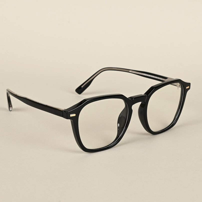Voyage Black Wayfarer Eyeglasses for Men & Women - MG4398-C1