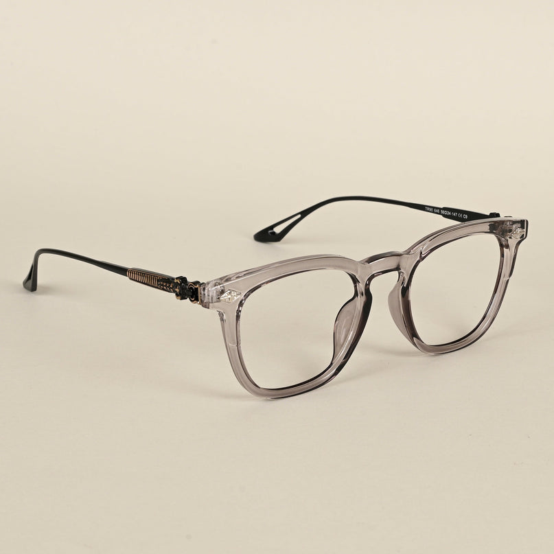 Voyage Grey Wayfarer Eyeglasses for Men & Women - MG4396-C3