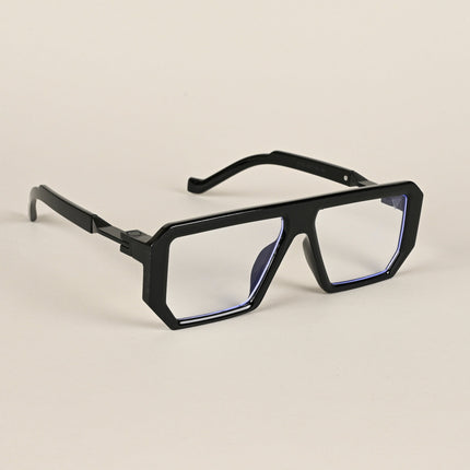Voyage Black Wayfarer Eyeglasses for Men & Women - MG4196