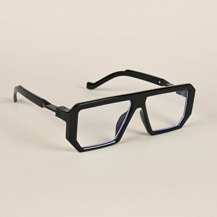 Voyage Black Wayfarer Eyeglasses for Men & Women - MG4196