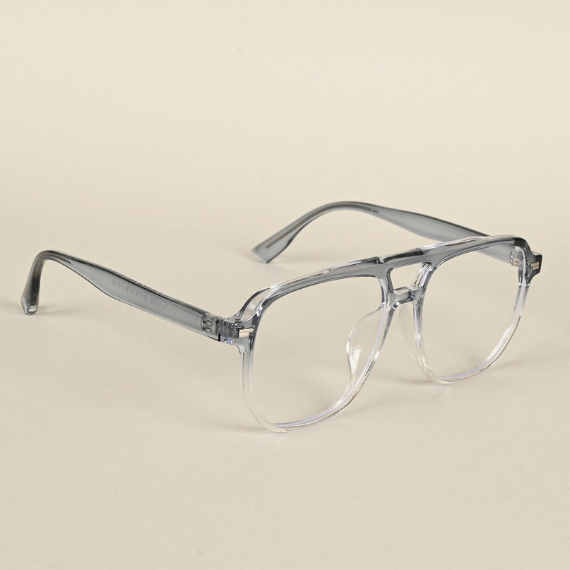 Voyage Light Blue & Clear Wayfarer Eyeglasses for Men & Women - MG4376-C4