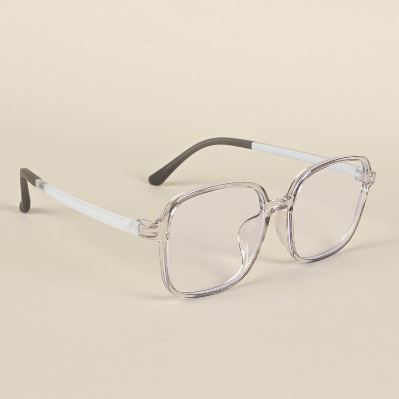 Voyage Air Grey Square Eyeglasses for Men & Women - MG4383-C5