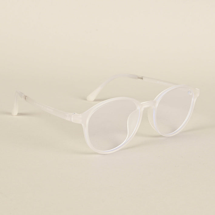 Voyage Air Transparent Round Eyeglasses for Men & Women - MG4378-C5