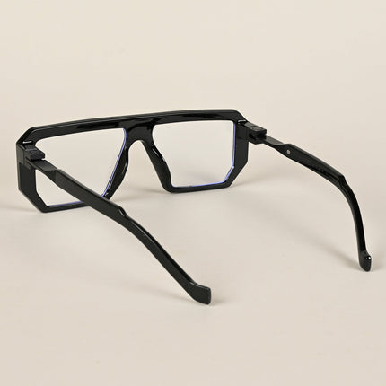 Voyage Black Wayfarer Eyeglasses for Men & Women - MG4196