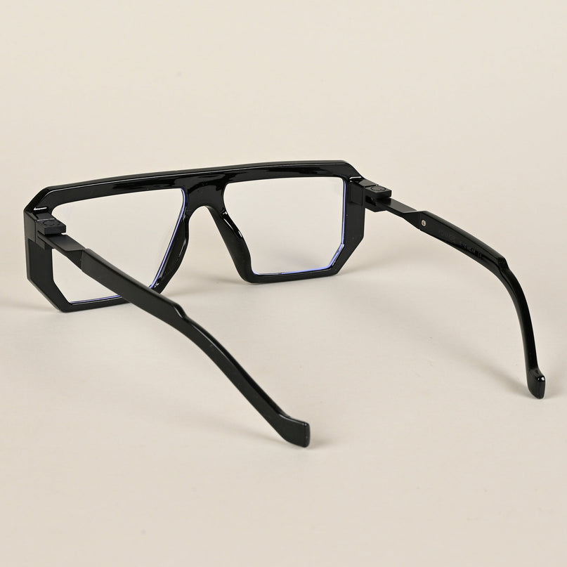 Voyage Black Wayfarer Eyeglasses for Men & Women - MG4196