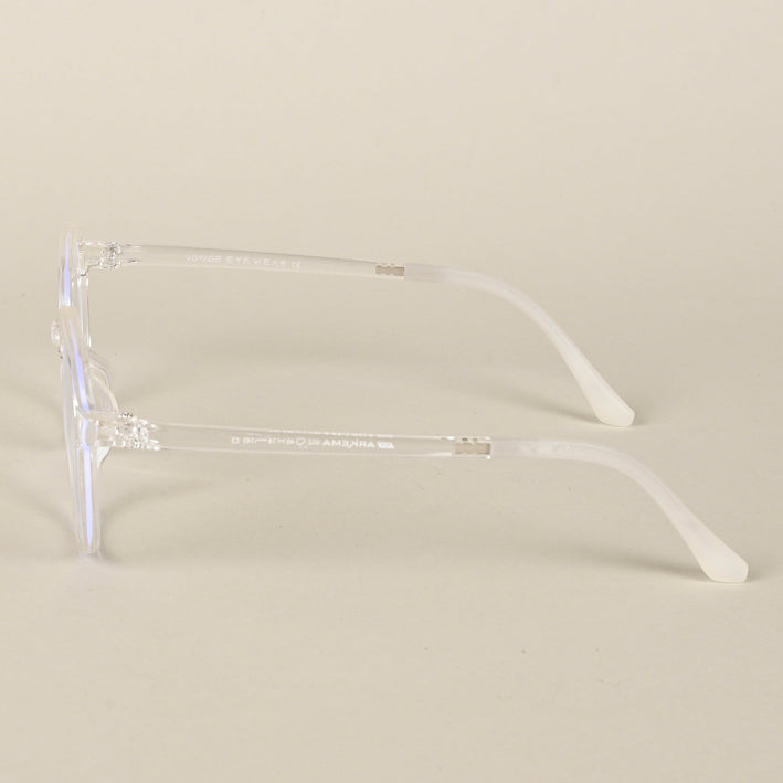 Voyage Air Transparent Round Eyeglasses for Men & Women - MG4389-C2