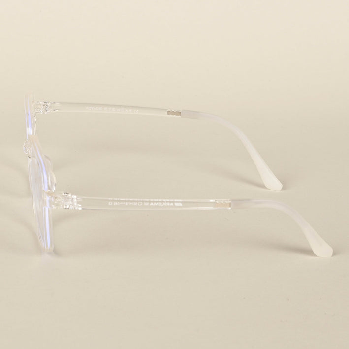 Voyage Air Transparent Square Eyeglasses for Men & Women - MG4384-C2