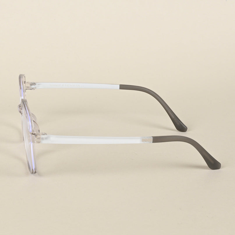 Voyage Air Grey Square Eyeglasses for Men & Women - MG4383-C5
