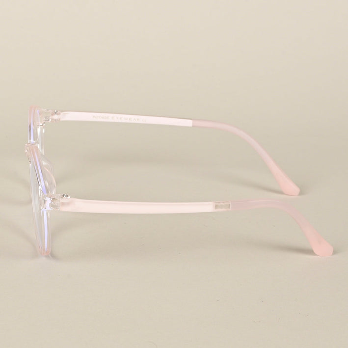 Voyage Air Transparent Round Eyeglasses for Men & Women - MG4379-C2