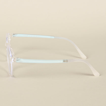 Voyage Air Transparent Round Eyeglasses for Men & Women - MG4380-C3