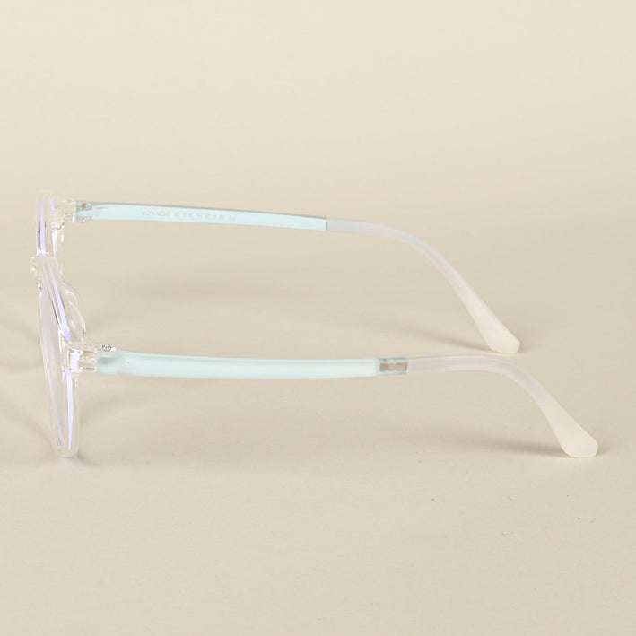 Voyage Air Transparent Round Eyeglasses for Men & Women - MG4380-C3