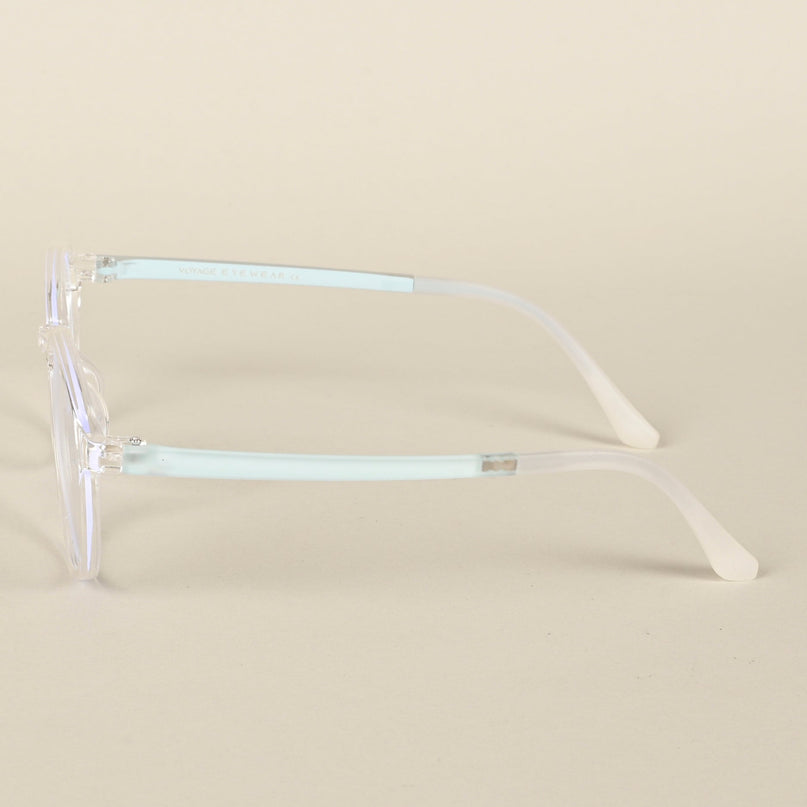 Voyage Air Transparent Round Eyeglasses for Men & Women - MG4380-C3