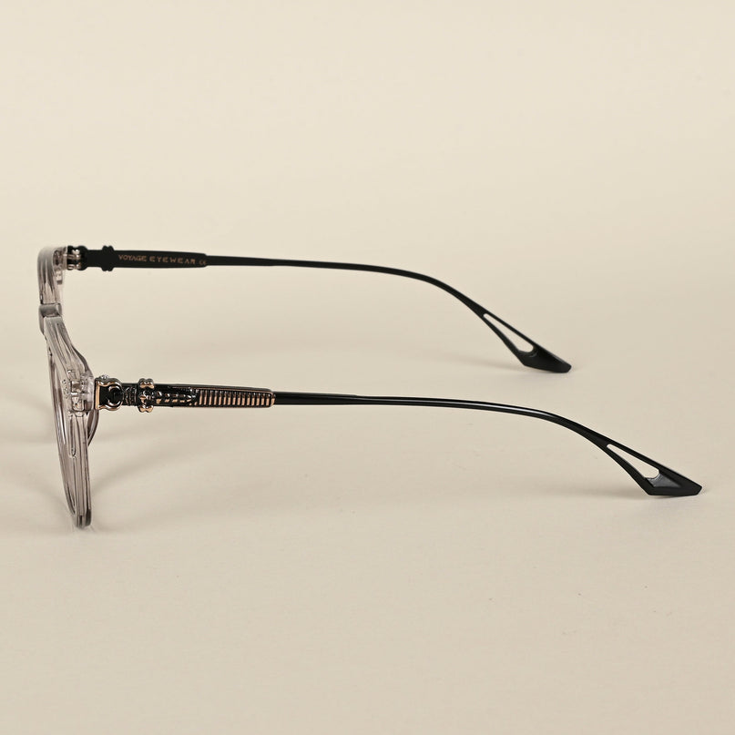 Voyage Grey Wayfarer Eyeglasses for Men & Women - MG4396-C3