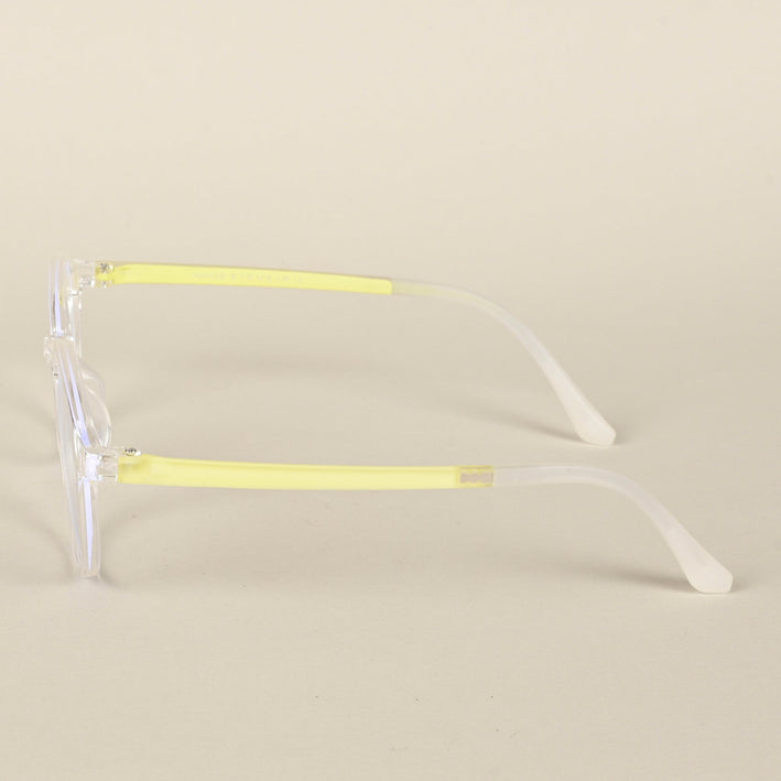 Voyage Air Transparent Round Eyeglasses for Men & Women - MG4381-C4