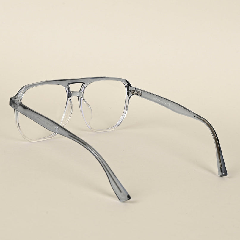 Voyage Light Blue & Clear Wayfarer Eyeglasses for Men & Women - MG4376-C4