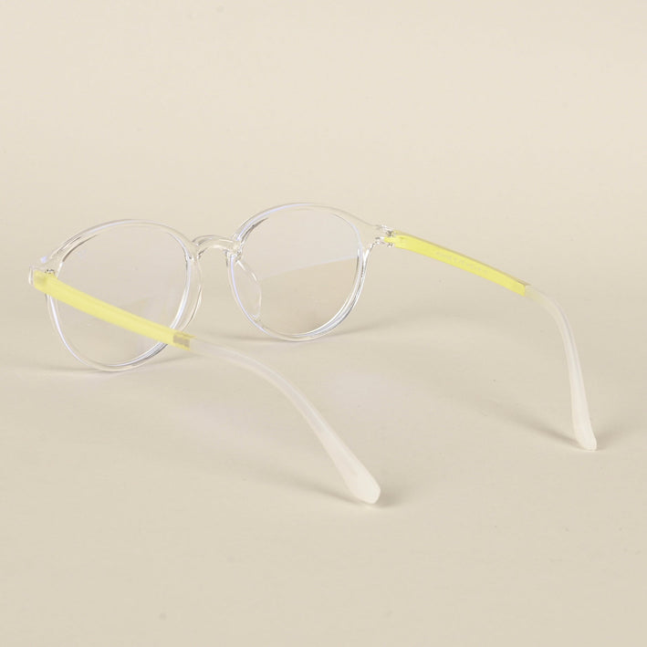 Voyage Air Transparent Round Eyeglasses for Men & Women - MG4381-C4