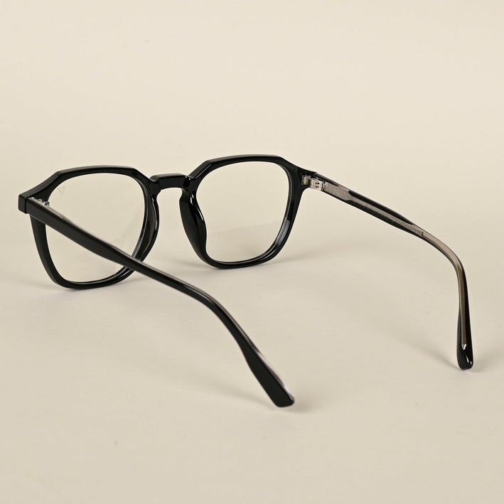 Voyage Black Wayfarer Eyeglasses for Men & Women - MG4398-C1