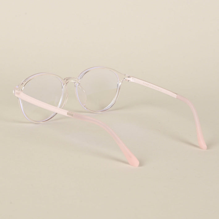 Voyage Air Transparent Round Eyeglasses for Men & Women - MG4379-C2