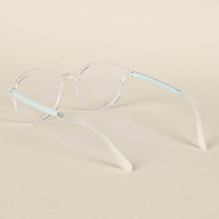 Voyage Air Transparent Round Eyeglasses for Men & Women - MG4380-C3