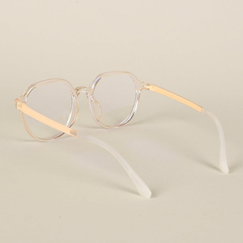 Voyage Air Nude Round Eyeglasses for Men & Women - MG4390-C3