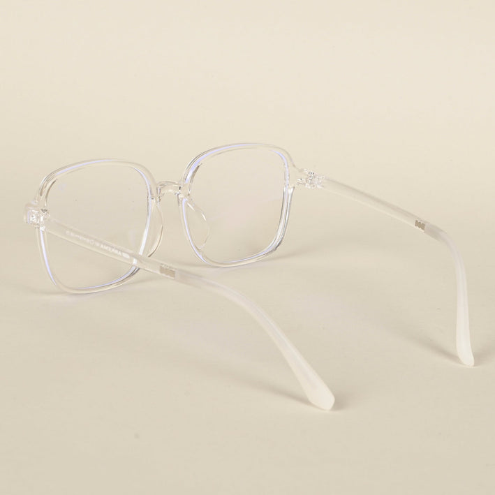 Voyage Air Transparent Square Eyeglasses for Men & Women - MG4384-C2
