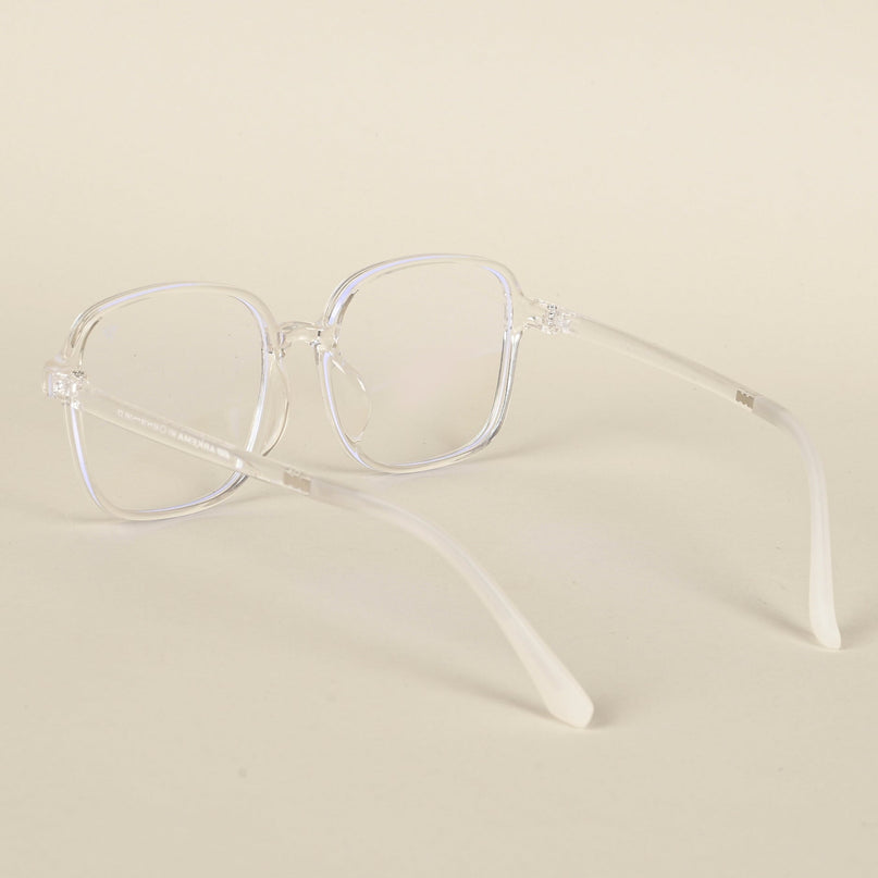Voyage Air Transparent Square Eyeglasses for Men & Women - MG4384-C2