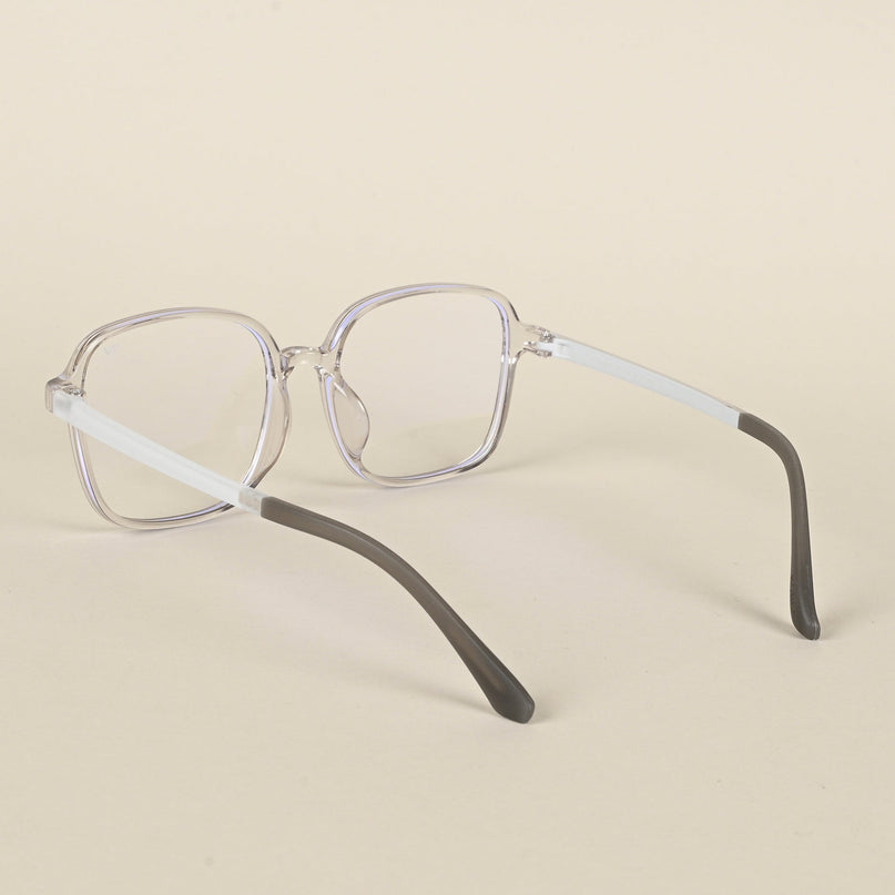 Voyage Air Grey Square Eyeglasses for Men & Women - MG4383-C5