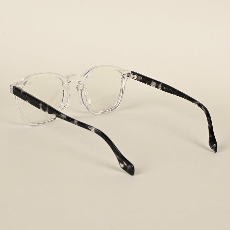 Voyage Transparent Wayfarer Eyeglasses for Men & Women - MG4399-C1