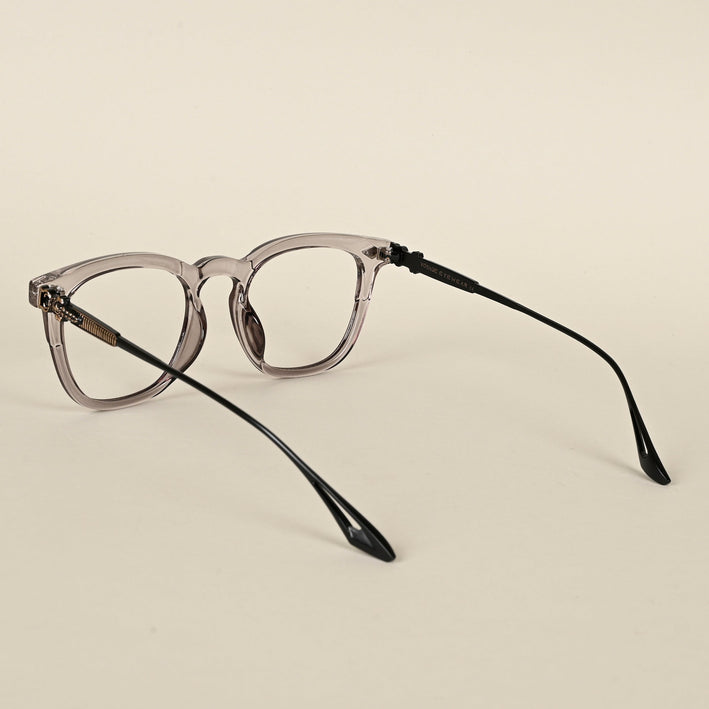 Voyage Grey Wayfarer Eyeglasses for Men & Women - MG4396-C3