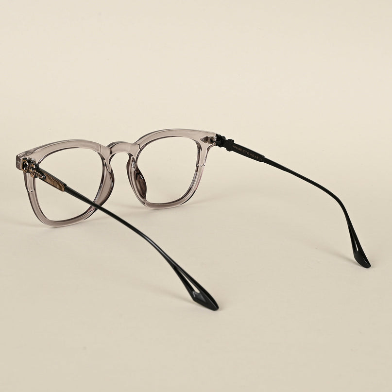 Voyage Grey Wayfarer Eyeglasses for Men & Women - MG4396-C3