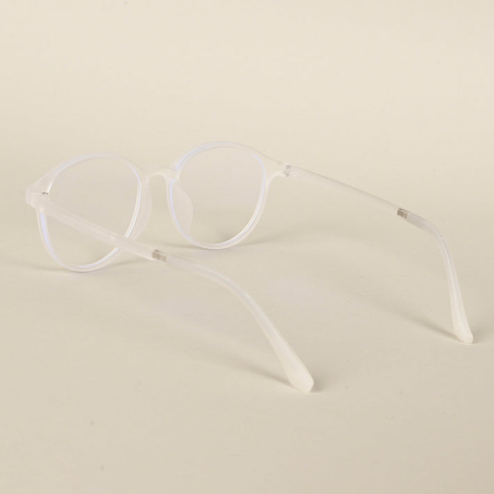 Voyage Air Transparent Round Eyeglasses for Men & Women - MG4378-C5